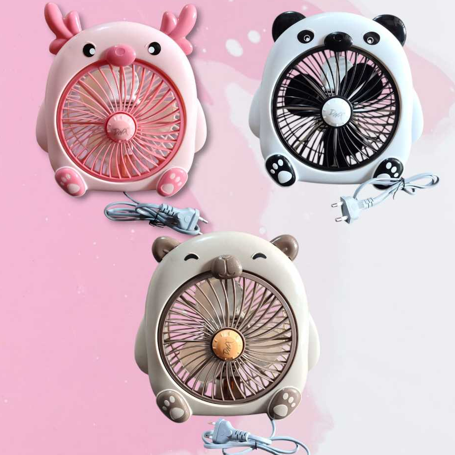 DNA Character Fan Electric/ Electric Table Fan Cute Capybara Panda Deer Character Fan Mini Fan DNA Miyoshi Character Fan