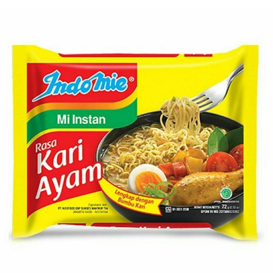 Indomie CHICKEN CURRY Flavor 1 PCS |Indomi Noodles Chicken Curry Soup