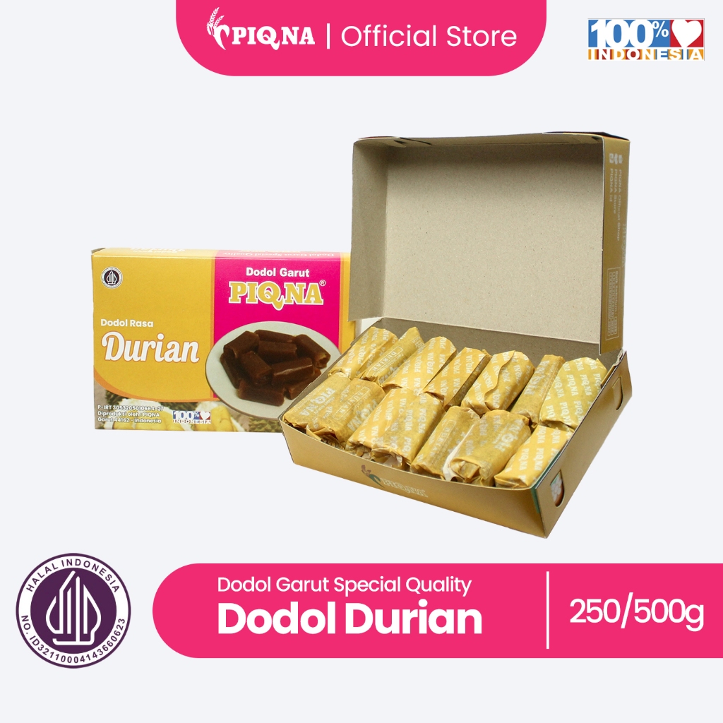 Garut Dodol PIQNA Durian Flavor | Garut Dodol Special Quality Durian Flavor