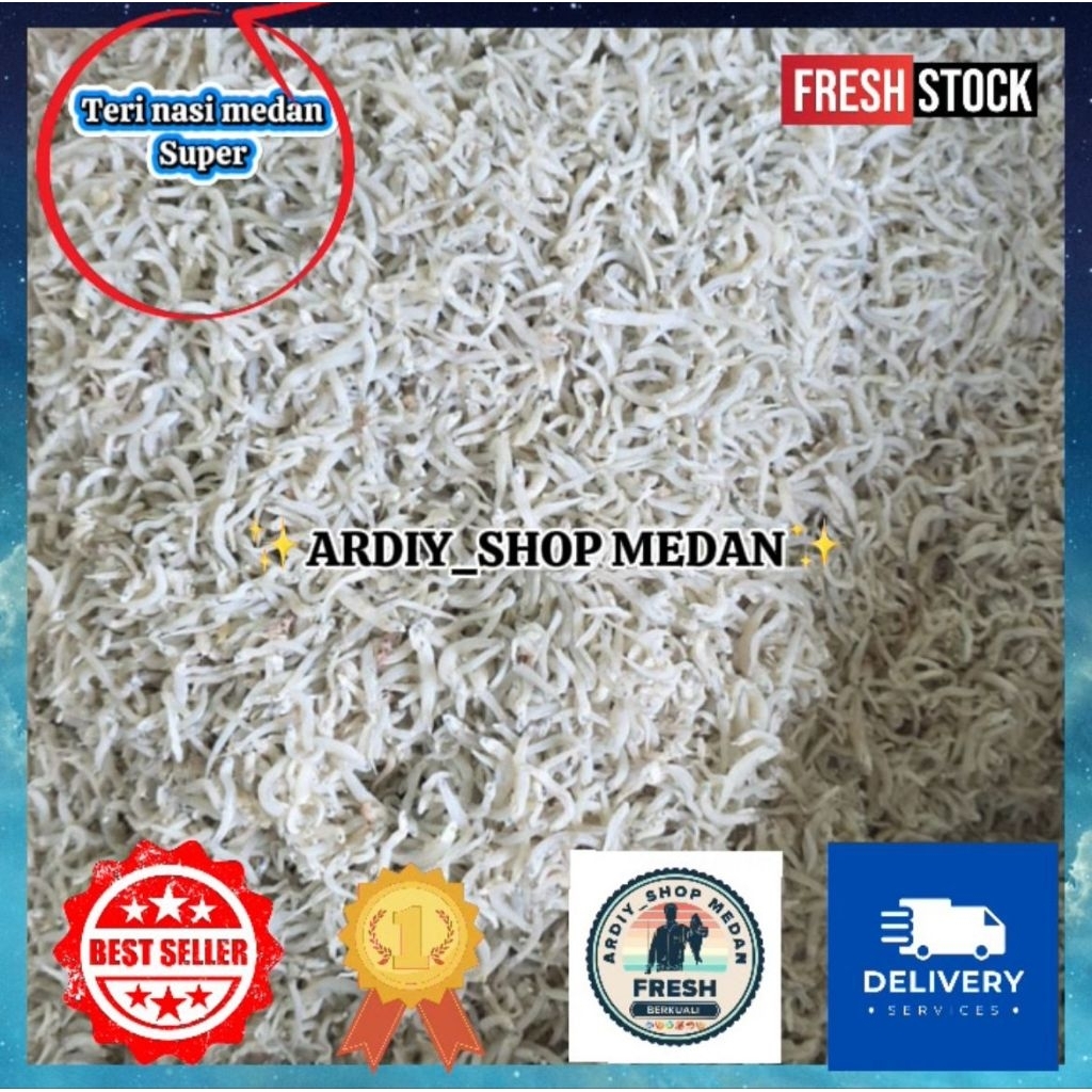 MEDAN ANCHORIES WEIGHT 500 GRAMS SUPER DRY