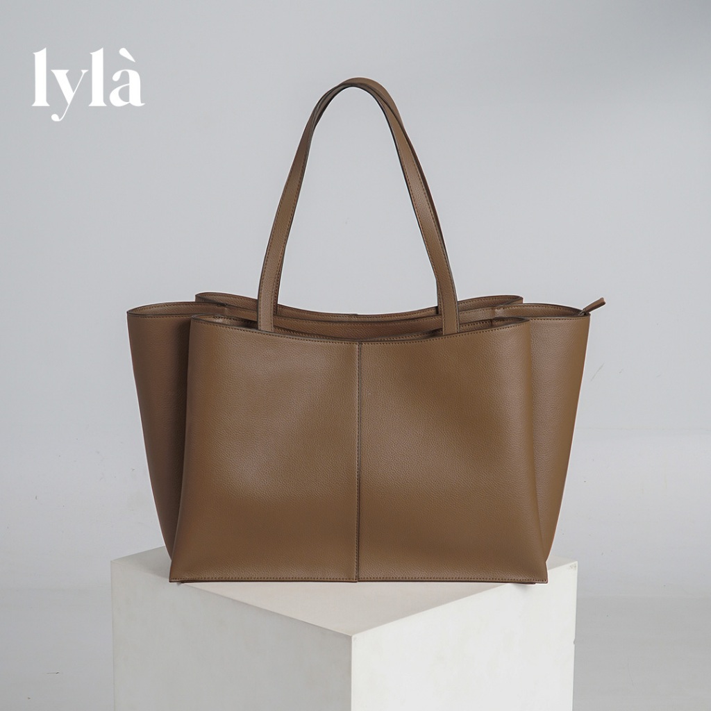 Lyla - Margo Everyday Tote Bag (Copper Brown) Women's Shoulder Bag Dark Brown Women's/
