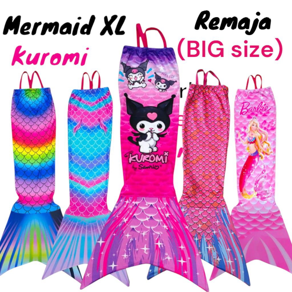THE MOST QUALITY JUMBO ADULT Mermaid Costume from BABY, ABG to ADULT READY
