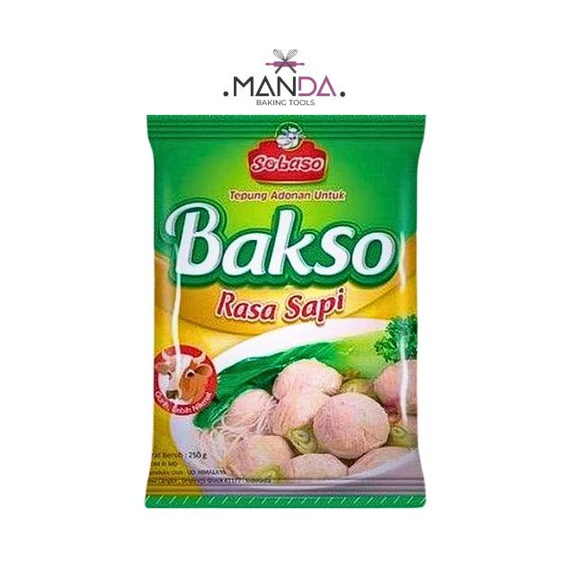 SOBASO Beef Meatball Flour 250gr – Practical Dough Complete Seasoning, Just Add Meat!