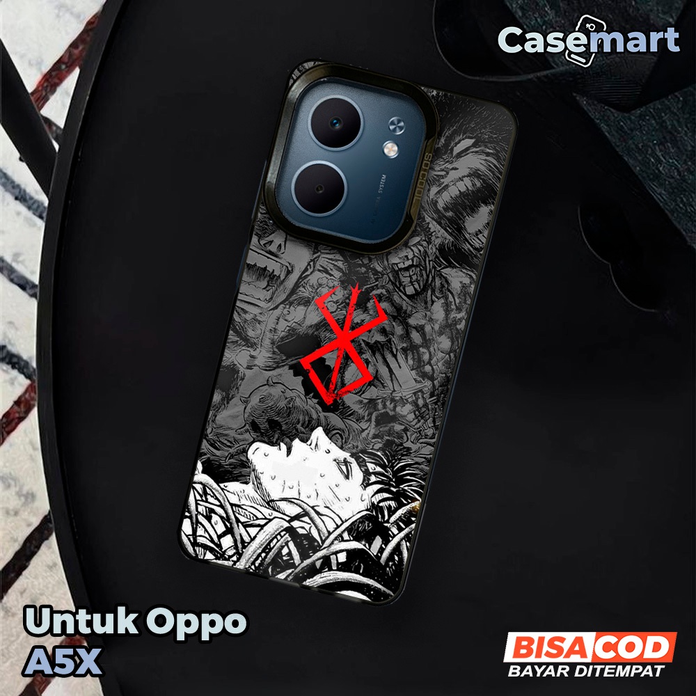 HP Case Oppo A5X Casemart [BRSRK] Premium Case So Cool Hologram Matte Soft Case Hybrid IMD Glossy