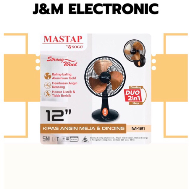 Deck fan mastap M-121 duo 12 inch iron table fan mastap duo 12 inch IRON deskfan+wallfan mastap 12 duo M-121