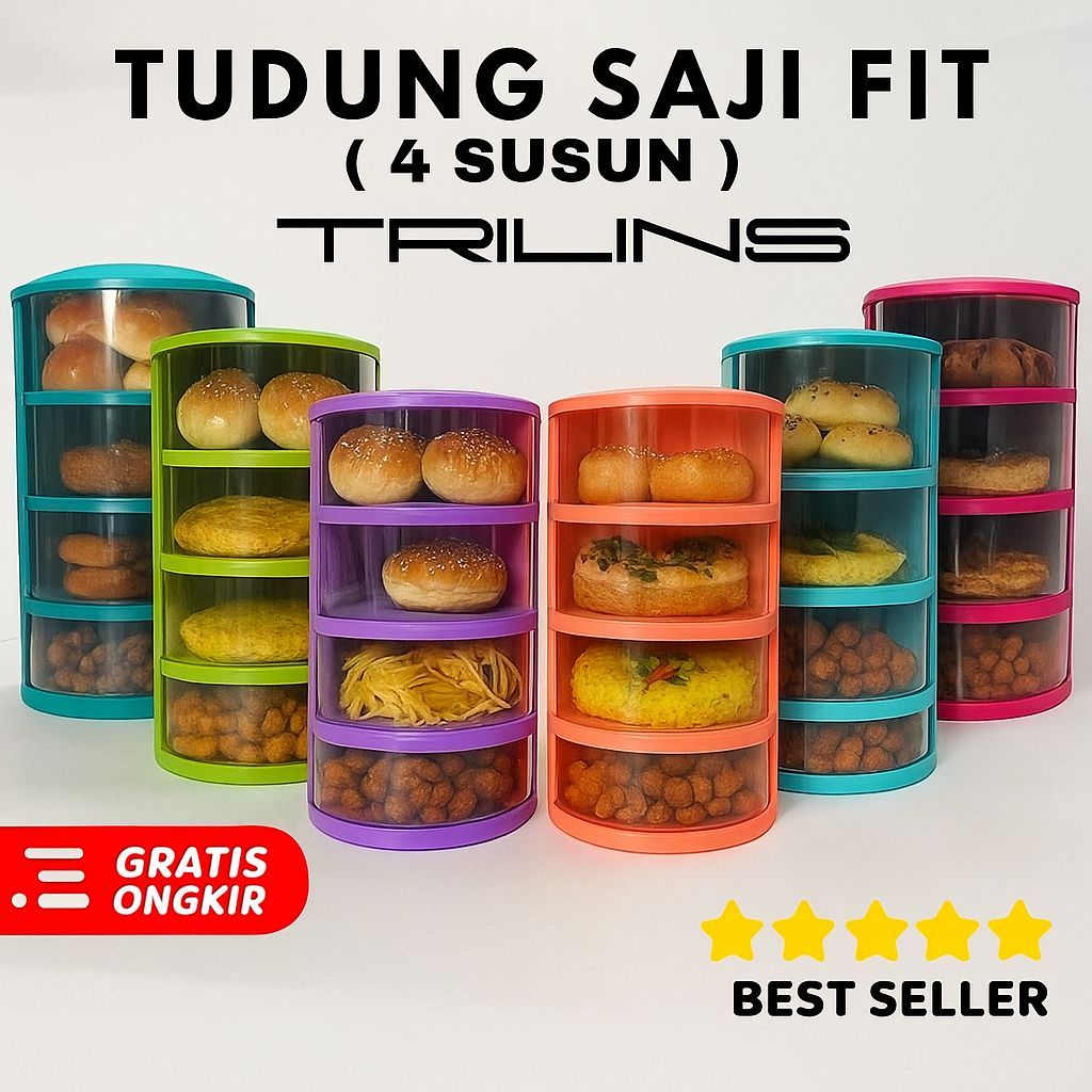 FIT 4-Layer Food Cover Thicker Practical Multi-Layer 4-Tier Food Storage Container