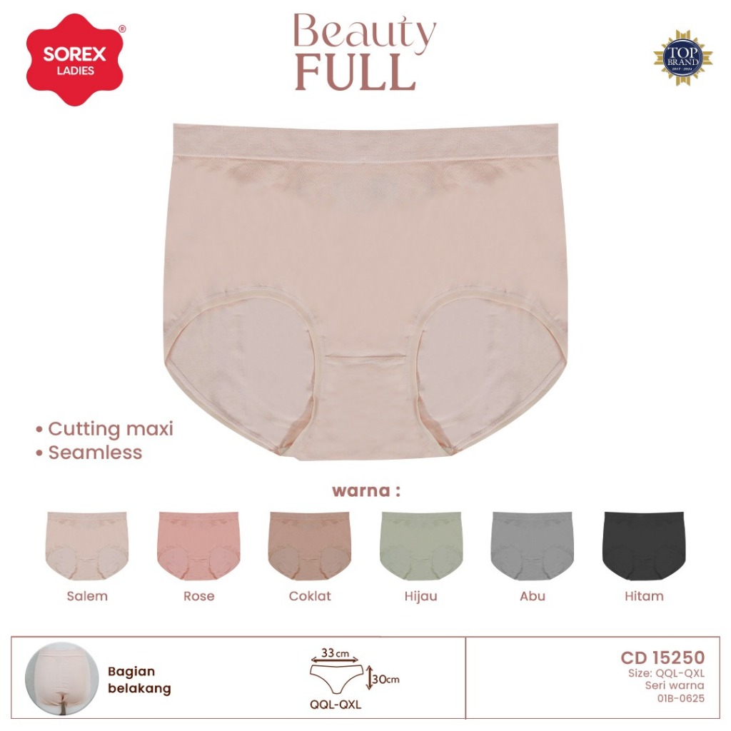Sorex CD Fashion Maxi Seamless Extra Size Beauty Full Jumbo 4XL - 5XL CD 15250 (Random Color)