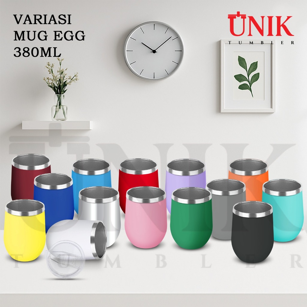 /JIATA Egg Mug 350ml round stainless steel premium Vacuum coffee mug - UNIQUE TUMBLER