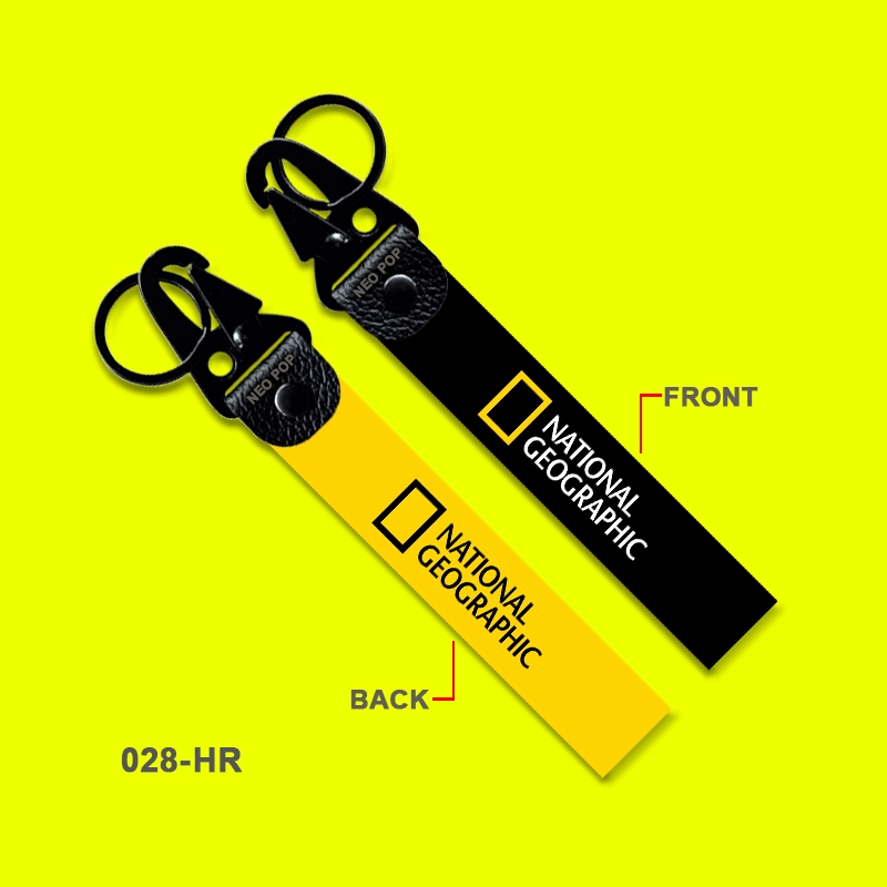 GANTUNGAN PREMIUM KEYCHAIN NATIONAL GEOGRAPHIC LOGO KEYCHAIN NAT GEO NATGEO BOOK ACCESSORIES NOVEL FILM DOCUMENTTER MERCHANDISE SOUVENIR ANIMALS PLANTS FARM EDUCATION ADVENTURE HAT SLING BAG BACKPACK JACKET BACKPACKER CAMERA BAG MOTORCYCLE ELECTRIC CAR