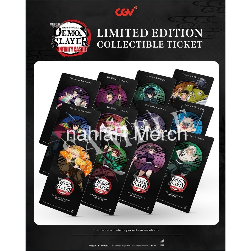 Demon Slayer - Kimetsu no Yaiba- The Movie: Infinity Castle x CGV Official Limited Edition Collectible Ticket