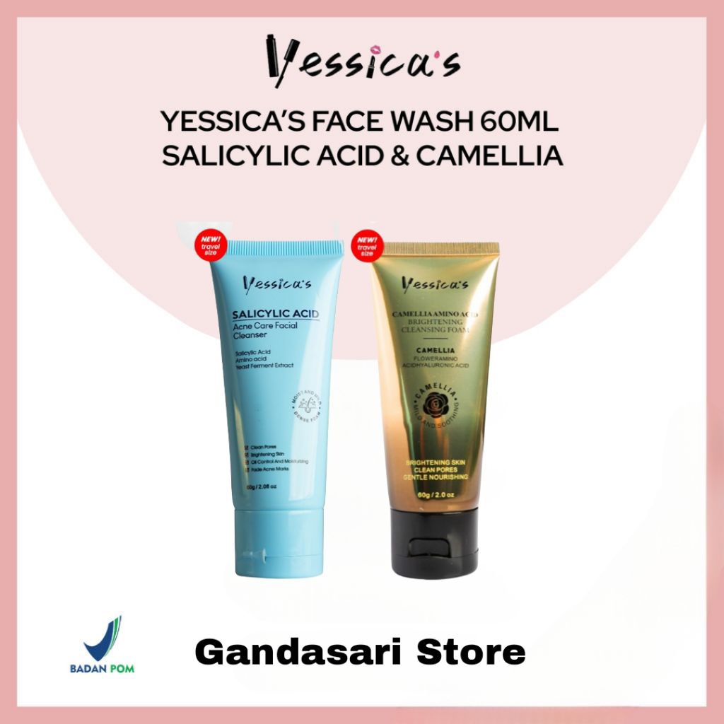 FYC Yessica's Mini Face Wash Cleanser 60gr - For Acne & Brightening - Acne and Brightening