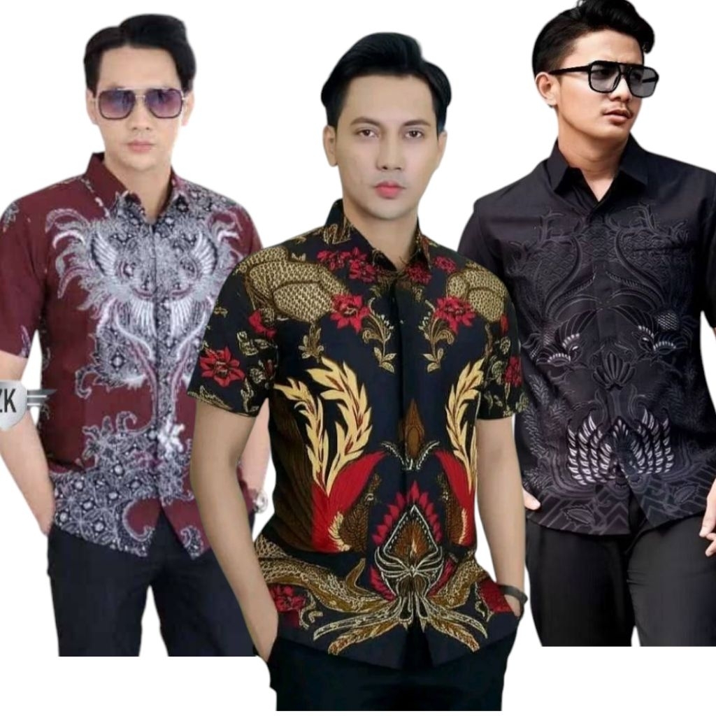 KEMEJA Jumbo men's batik ML XL XXL 3L 4L 5L jumbo shirt pekalongan batik