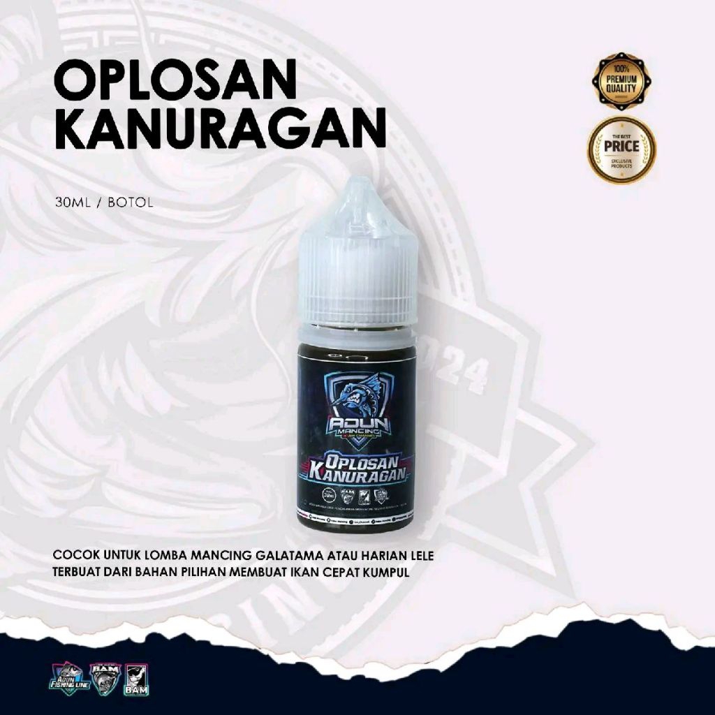 Kanuragan Fishing Adun Mixture 30Ml Suitable for Galatama Fishing Competitions or Daily Catfish