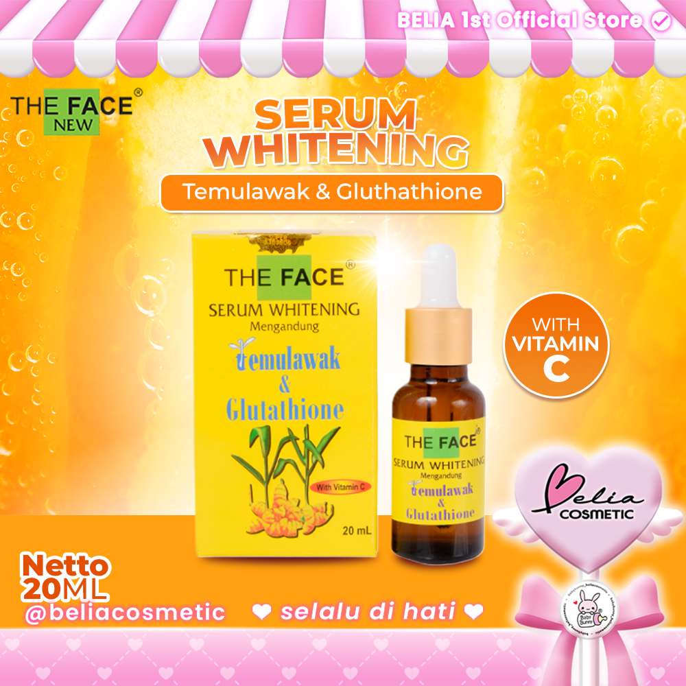 YOUTH THE FACE Temulawak Whitening Serum with Glutathione 20ml | Facial Skin Care Serum
