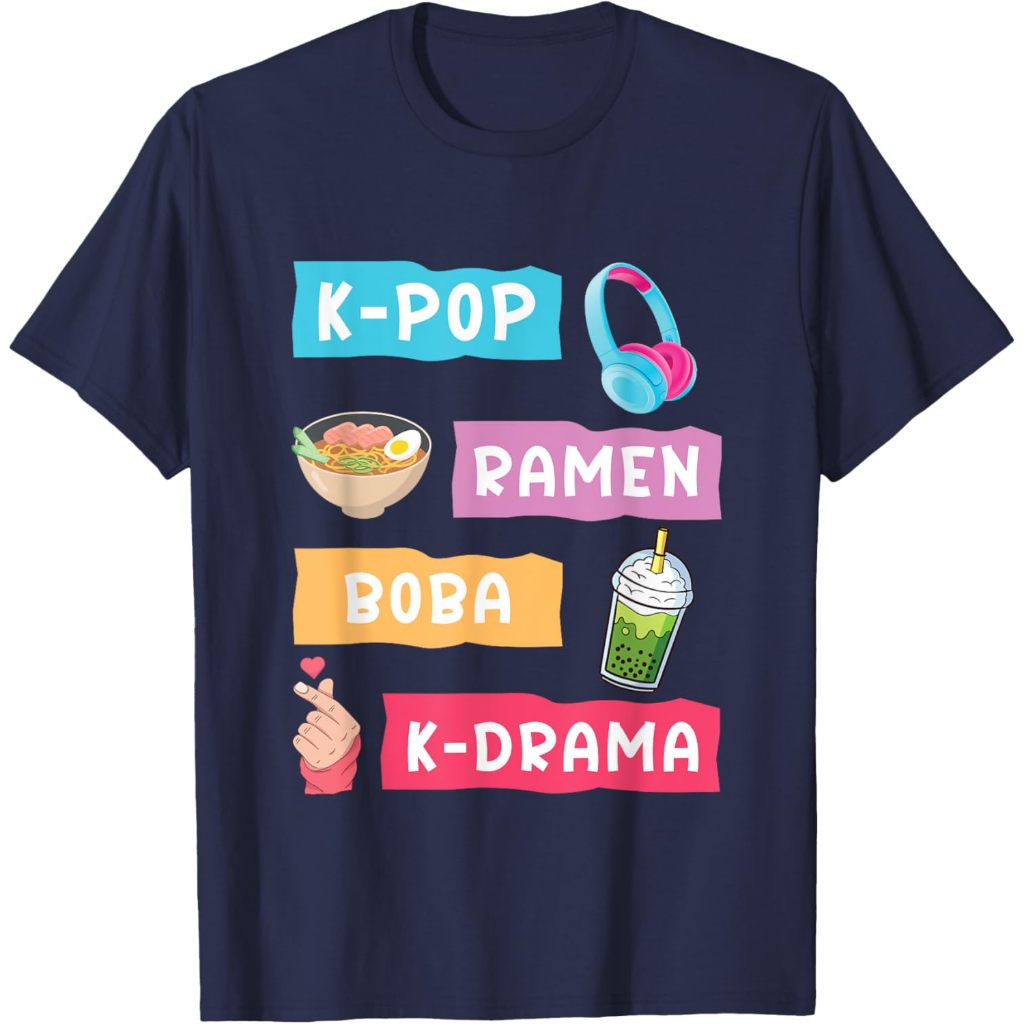 T-shirt Adult K-Pop Fashion for Fans of korean K-Drama & K-Pop Merchandise T-Shirt Fashion Tops Boys Girls Distro Age 1 2 3 4 5 6 7 8 9 10 11 12 Years T-Shirt