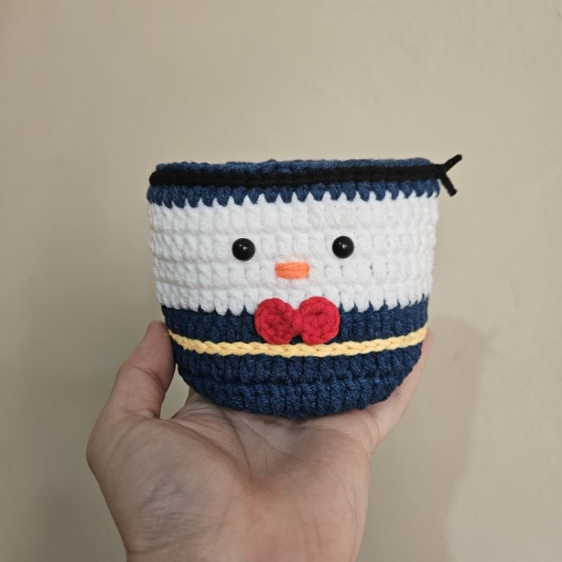 Donald Duck Owala Boot Stanley Reusable Cup Holder Crochet Cute Cup Sleeve Knitted Cup Holder Glass Bag Handmade Tumblr Bottle Holder Strap Boba Bag Gift Girl Knitted Set
