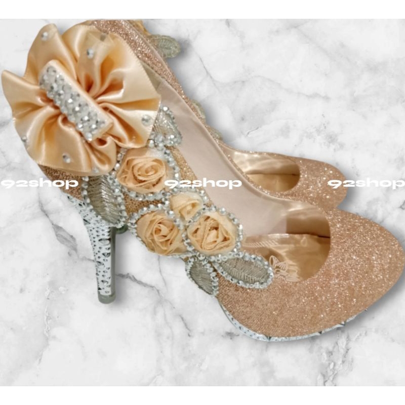 Wedding party shoes | Imported glitter women's shoes | Wedding shoes | Luxury glamorous women's shoes