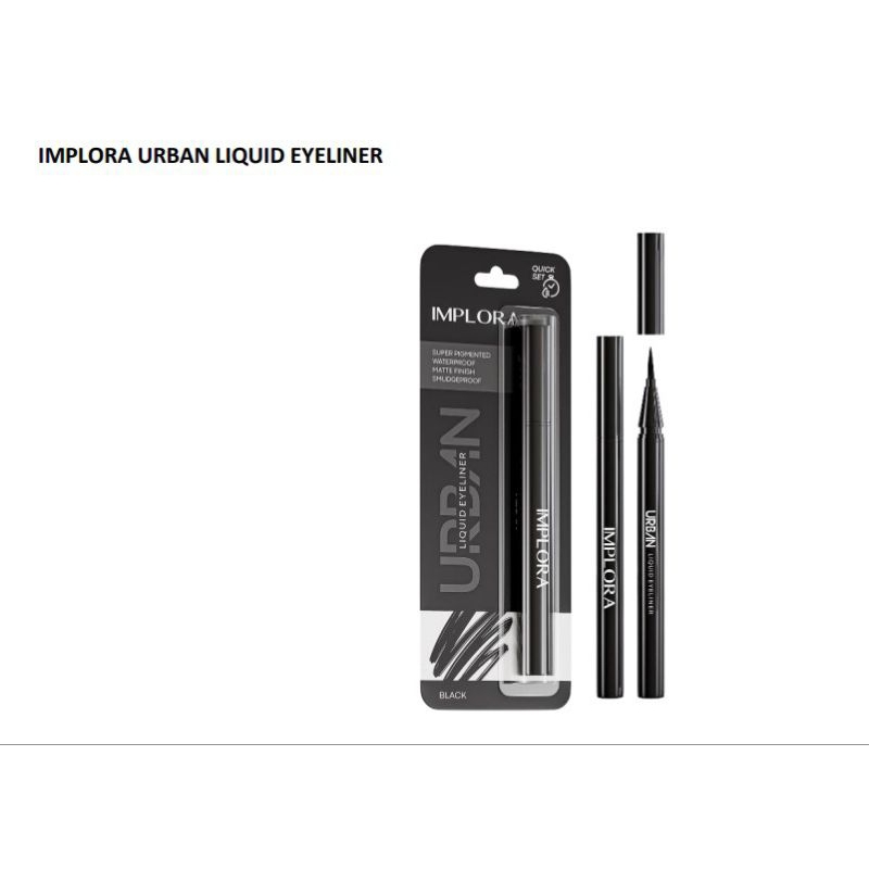 [IMPLORA] EYELINER WATERPROOF/LIQUID/SUPERPIGMENTED/ MATTE FINISH URBVN IMPLORA