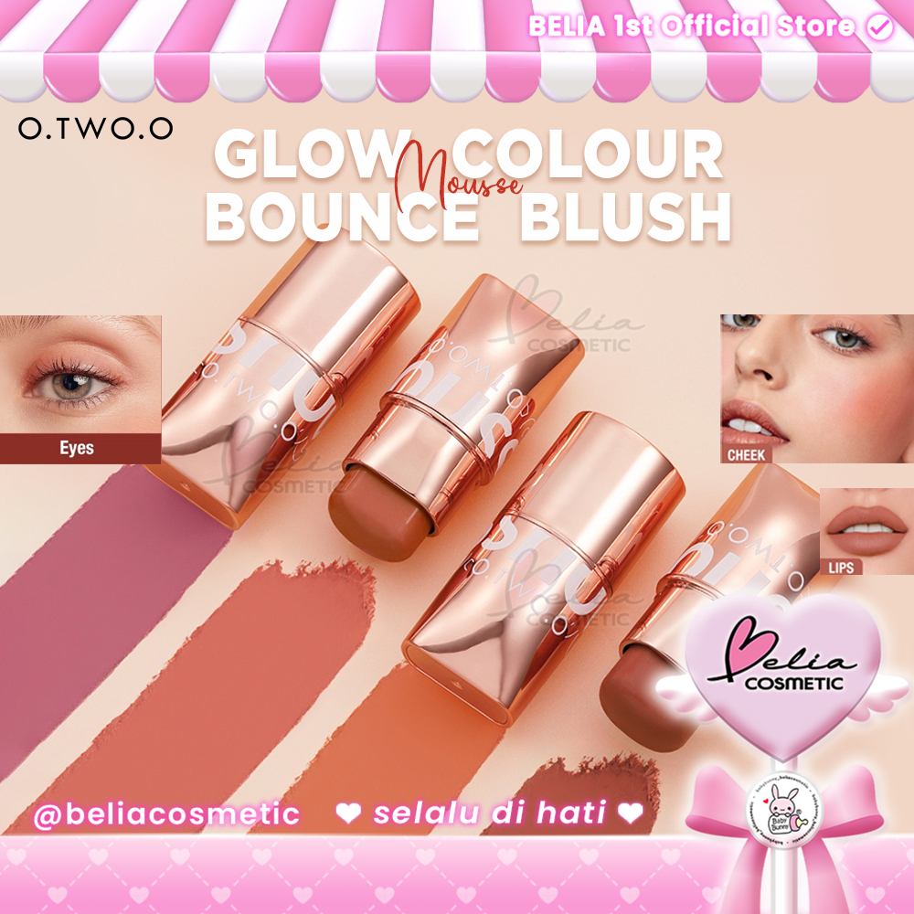 YOUTH O.TWO.O Glow Color BlushBOUNCE | Makeup Blush Stick | Hydrating Gloss Lip & Cheek 6 Colors Beauty Cosmetics