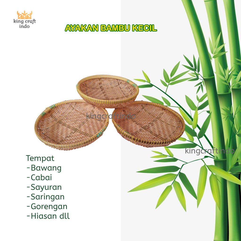 Small Bamboo Sifter 20-35 cm If Woven Bamboo Sieve