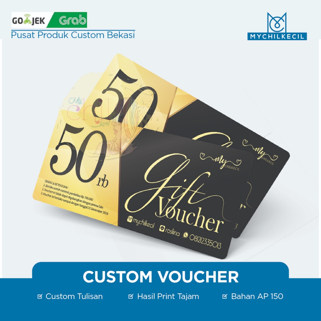 CUSTOM PRINT VOUCHER CARD Gift Voucher Custom Voucher Card/ Custom Voucher Paper/