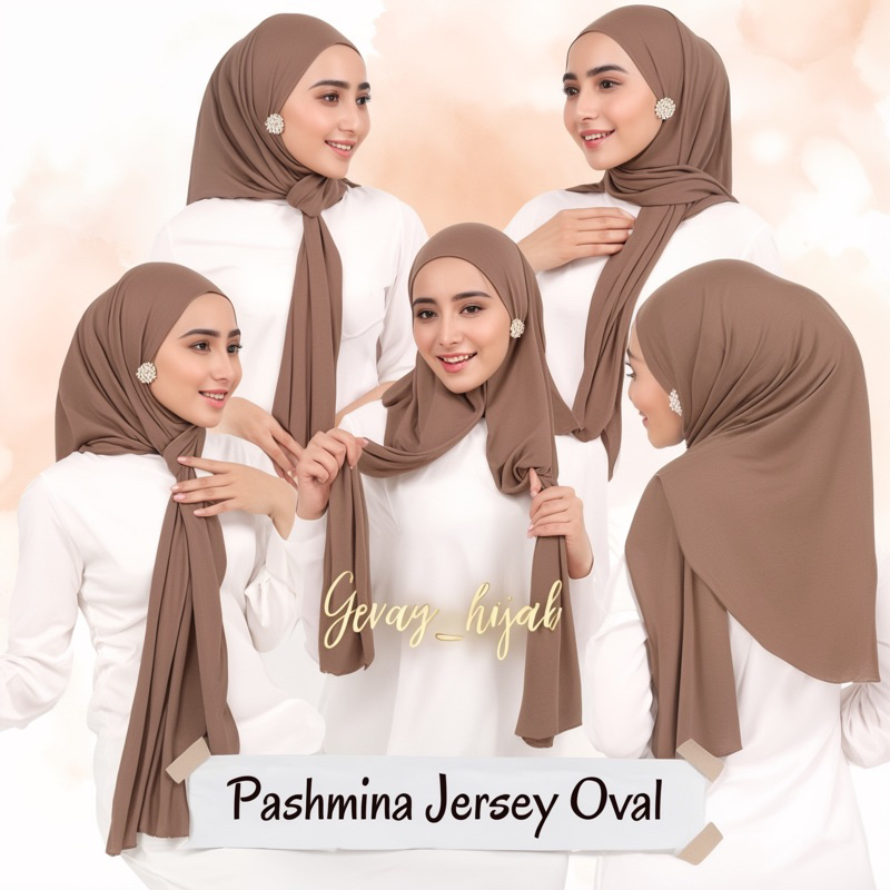 Hijab instant pashmina hijab oval jersey premium/instant t-shirt pashmina by haidar hijab