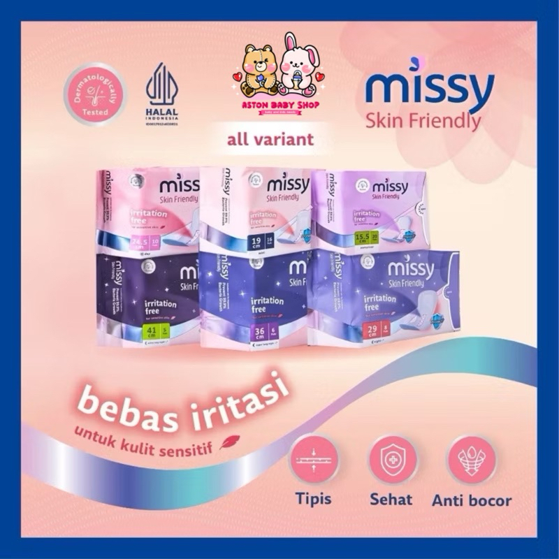 Missy Women's Skin Friendly Pantyliner Mini/ / DAY Night/ Super Long Night/ Ultra Long Night/