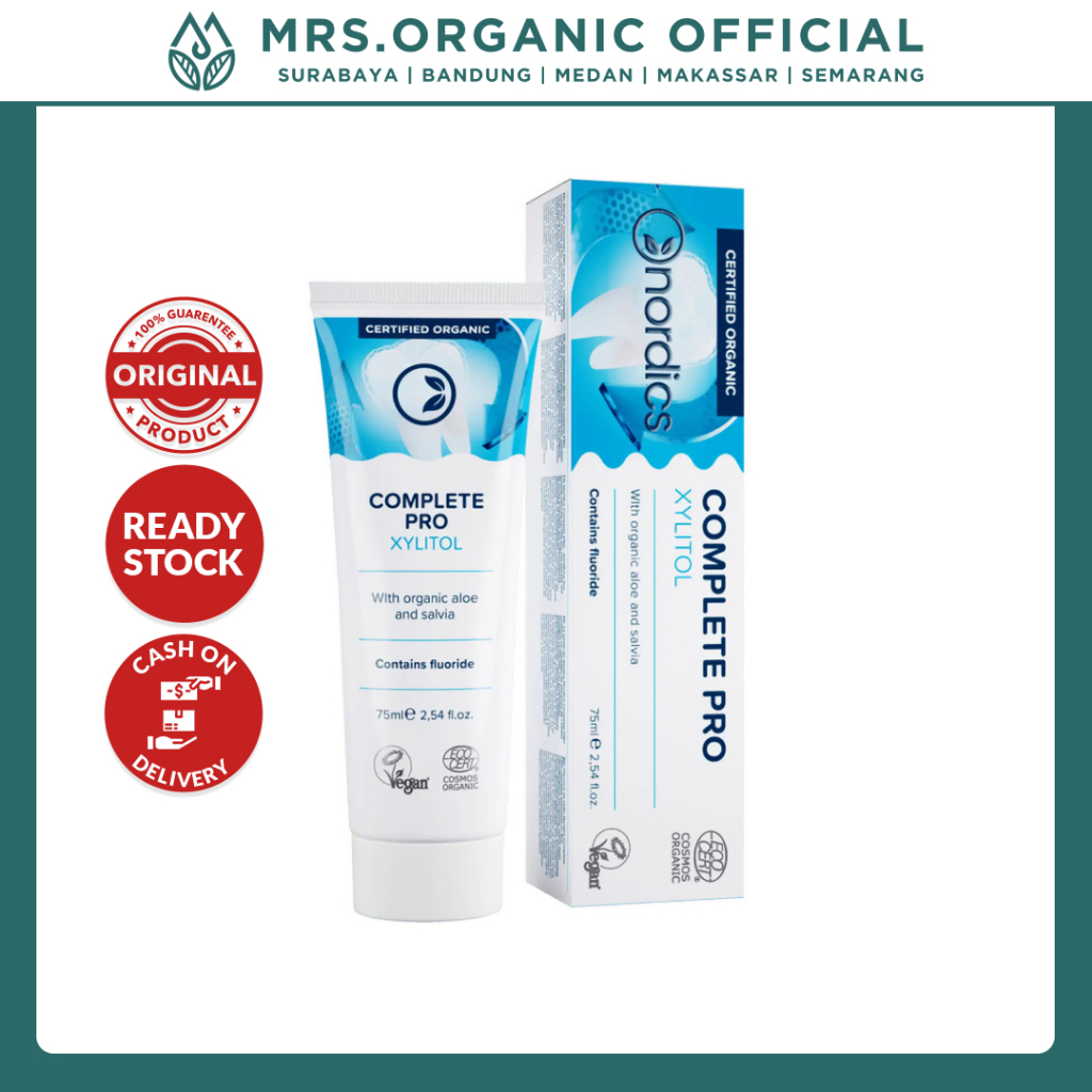 Nordics Organic Toothpaste Complete Pro 75ml Organic Toothpaste