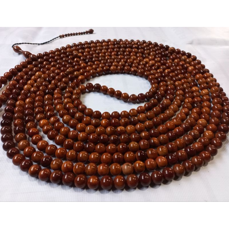 ORIGINAL KAOKAH TASBIH 10MM CONTENTS 1000 SEEDS ORIGINAL SHINY BROWN