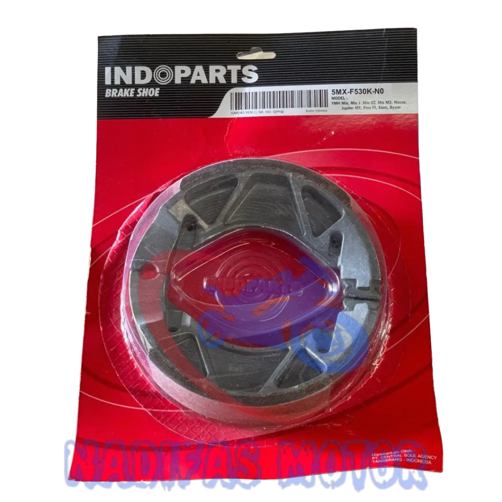Drum Brake Pads for Mio 5MX INDOPARTS Original 5MX-F530K-N0 for Jupiter MX Jupiter Z Vega R Xeon Fino Aerox Lexi Freego Vixion Byson Motorcycles