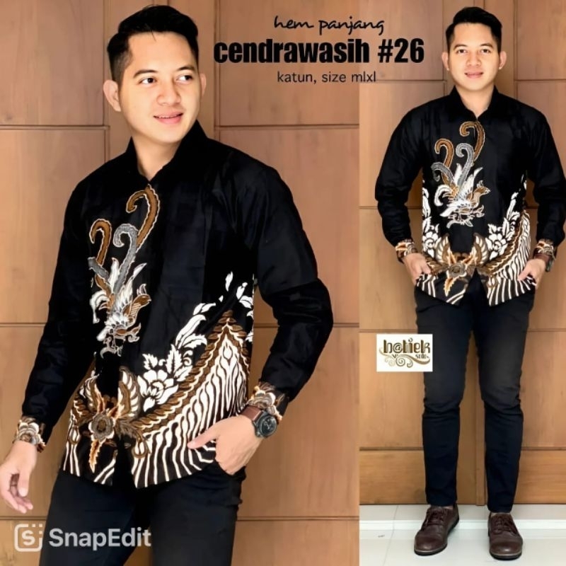 Latest Modern Long Sleeve Men's Batik, Men's Batik Uniform, Size ML XL XXL