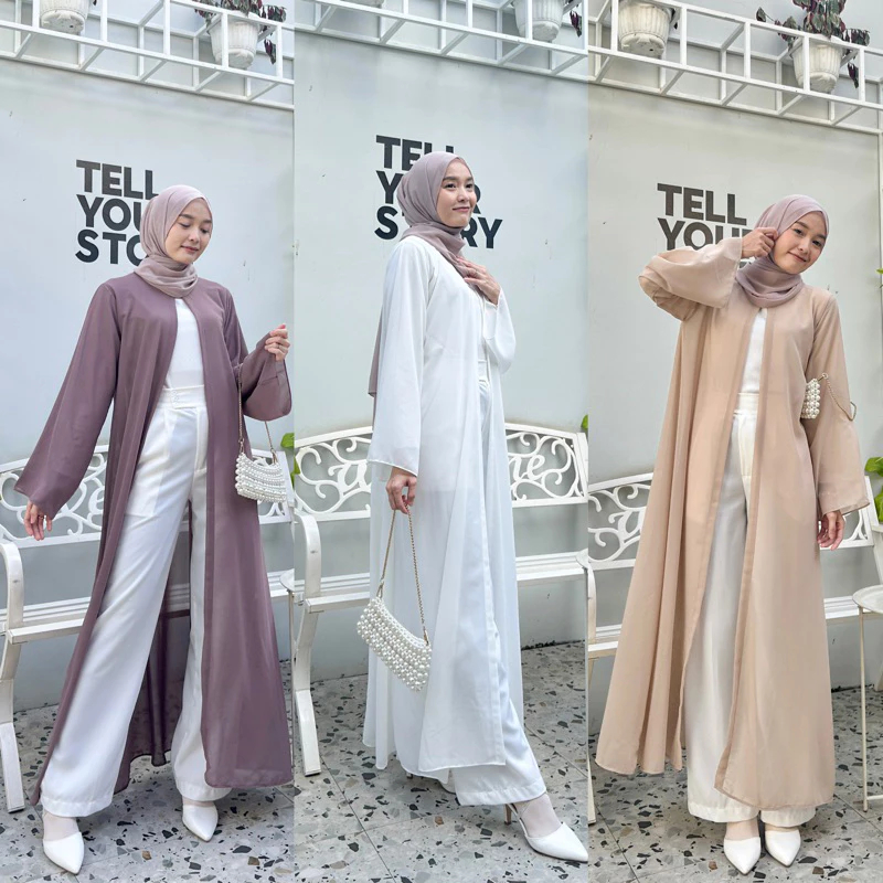 Turkish Basic Outer Abaya (OUTER ONLY) | Outer Gamis | Long Cardigan | Turkish Abaya | Black Abaya