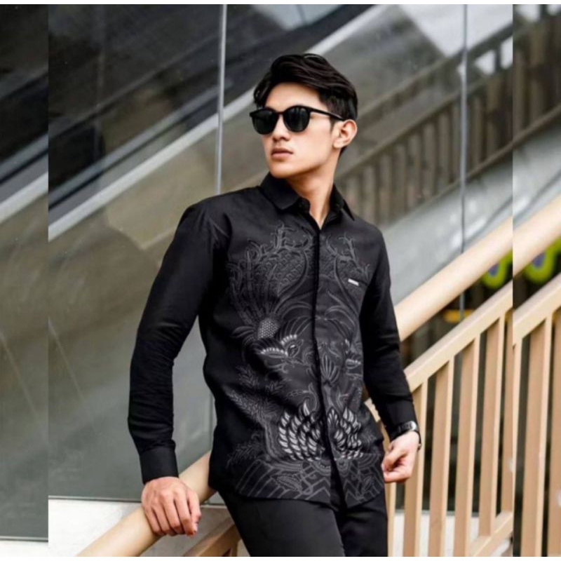Men's batik, men's long-sleeved batik shirt BIG jumbo size ML XL XXL 3XL 4XL 5XL 6XL 7XL 8XL 9XL 10XL JUMBO MEN'S BATIK