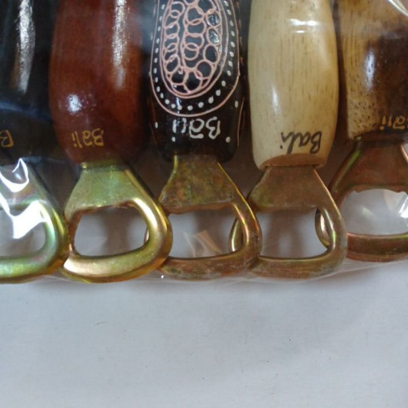Package contains 5 unique Balinese bottle openers