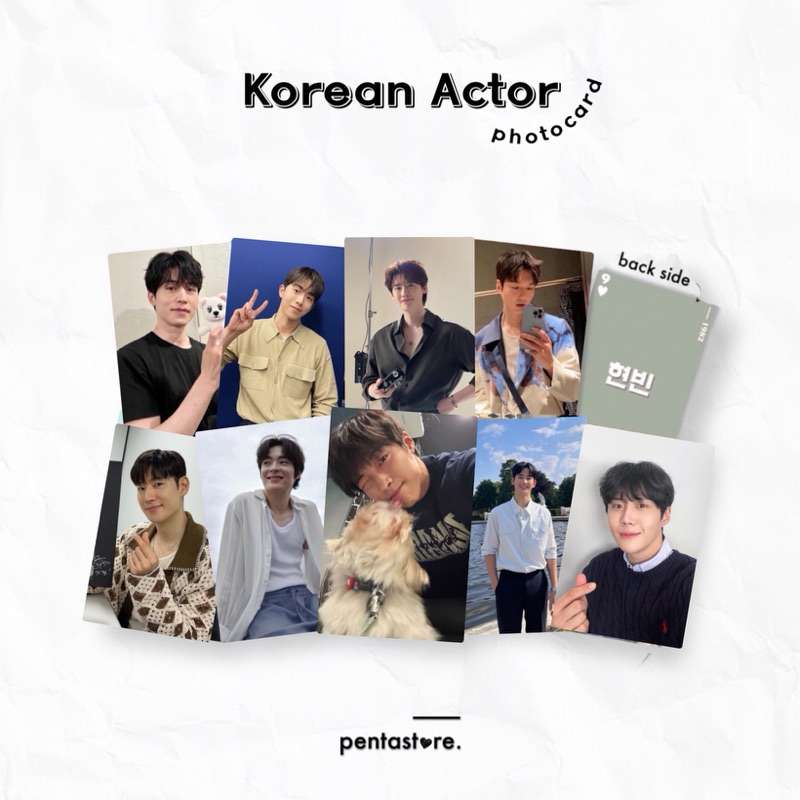 Actor Photocard 1 ⋆ Kim Soohyun Uhm Taegoo Woo Dohwan Jung Haein Jang Kiyong Song Geonhee Kwak Dongyeon Lee Jehoon Park Seojoon Ji Changwook Jongsuk Minho Gong Yoobin Joongki Seonho Inguk Namgil Dongwook