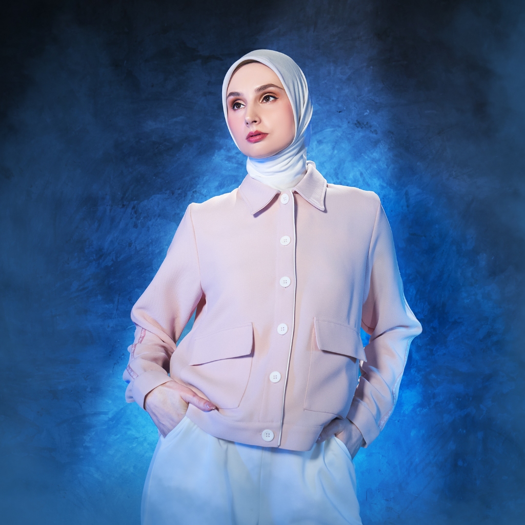 Mandjha-selena Pink Blouse By IVAN GUNAWAN Modest Muslim Clothing