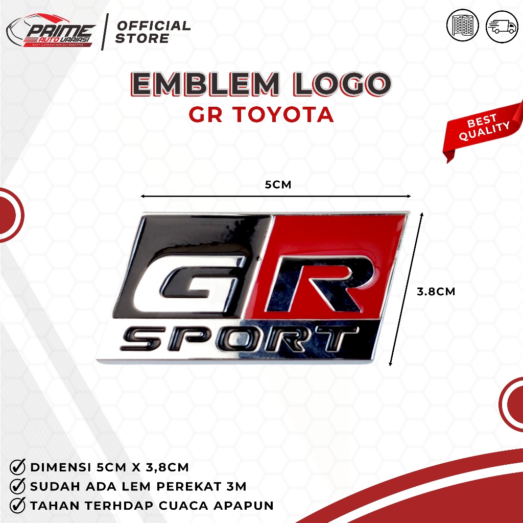 Emblem GR TOYOTA GAZOO RACING SPORT