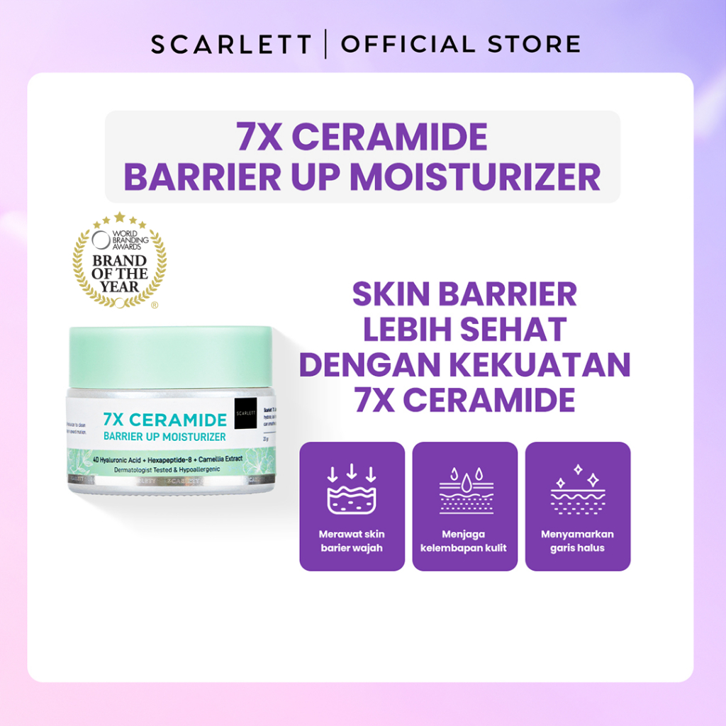 Scarlett Whitening 7X Ceramide Moisturizer - Facial Moisturizer for Brightening Moisturizing Repairs Skin Barrier & Hydrates Facial Skin || Sensitive Skin Approved & Doesn't Make Up Slide