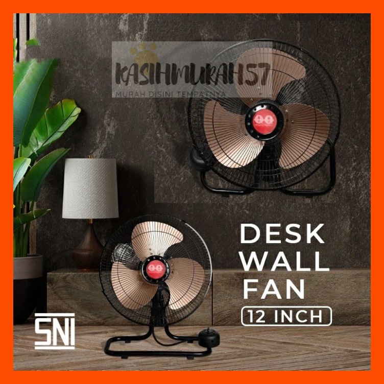 QQ GMM-371 FAN SEAT FAN/ TORNADO FAN 2IN1 FAN/ TABLE FAN/ 12INCH IRON WALL FLOOR FAN/ 12 INCH 2 IN 1 ELECTRIC FAN/ FOR SITTING AND WALL TABLES