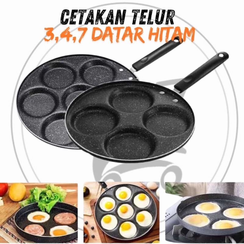 4-flat EGG Mold Pan MARTABAK Mold 4-hole Frying Pan Pancake EGG Pan/EGG FRYINGPAN