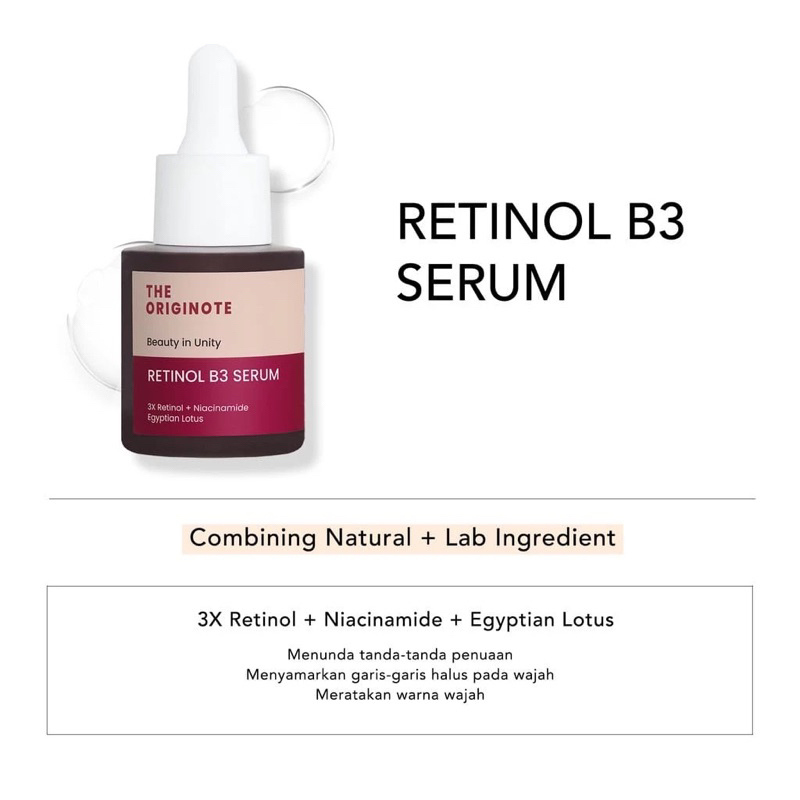 The Originote Retinol B3 Serum for Anti Aging 20ml