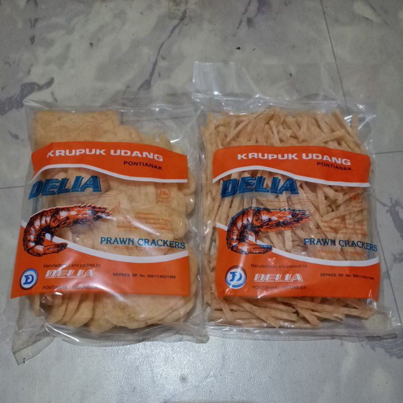 Delia Shrimp Crackers / Original Pontianak Shrimp Crackers / Delia Crackers / Shrimp Crackers / Pontianak Crackers / Prawn Crackers