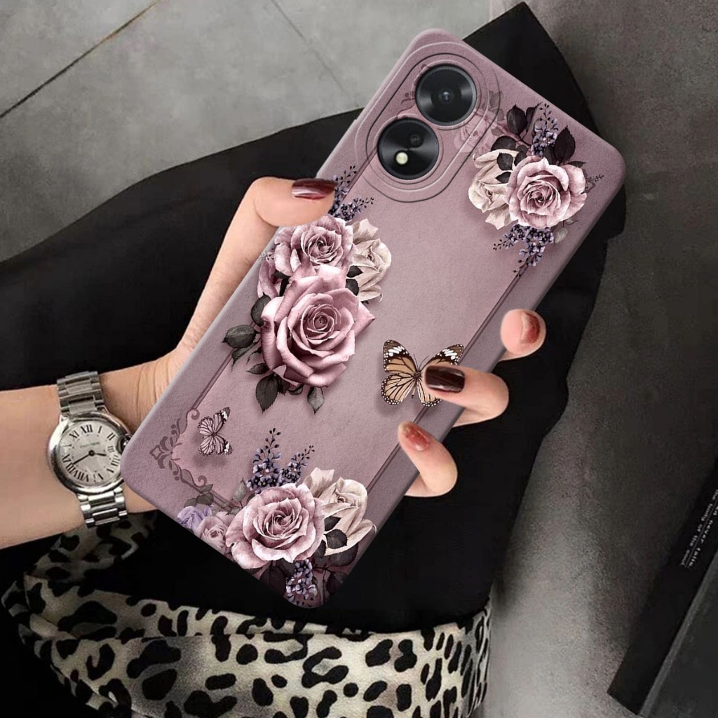 Case OPPO A38 A18 A17 A17K Fashion Softcase Macaron Protect Camera Casing Hp Silicone Casing