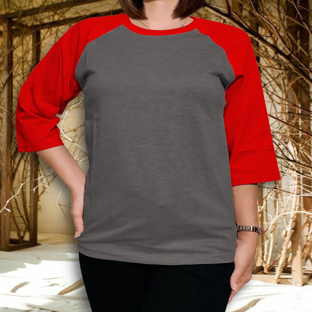 Adult Women's Plain Raglan Shirt T-shirt 3/4 sleeves size L XL XXL material PE 30s Viral Premium Latest Korean style comfortable to wear for latest young girls