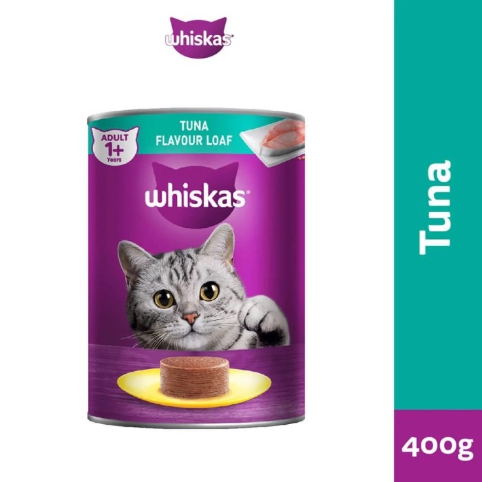 WHISKAS TUNA FLAVOR LOAF 400GR/WETFOOD