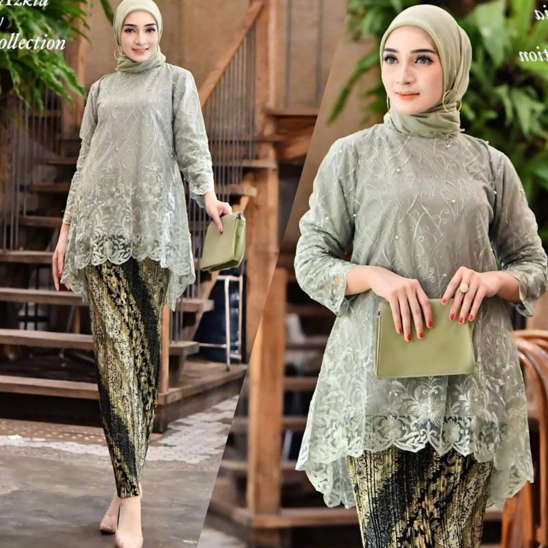 Kebaya - Modern Kebaya - Graduation Kebaya - Party Kebaya - Contemporary Teenage Kebaya - Kondangan Kebaya - Favorite Kebaya - Kebaya Set - Brocade Kebaya - Kebaya Dress - Women's Wedding Dress - Hijab Kebaya