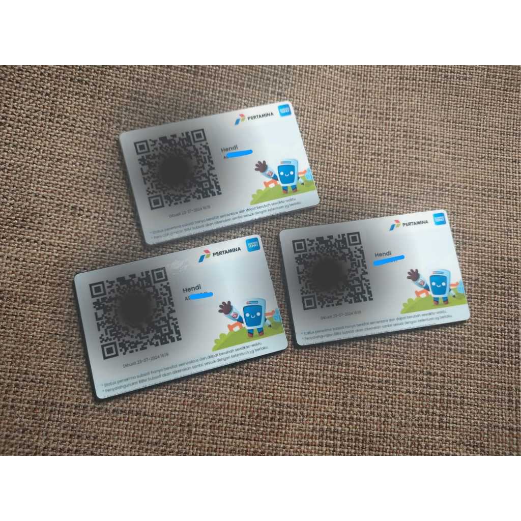 Acrylic Fuel Subsidized Card Printing