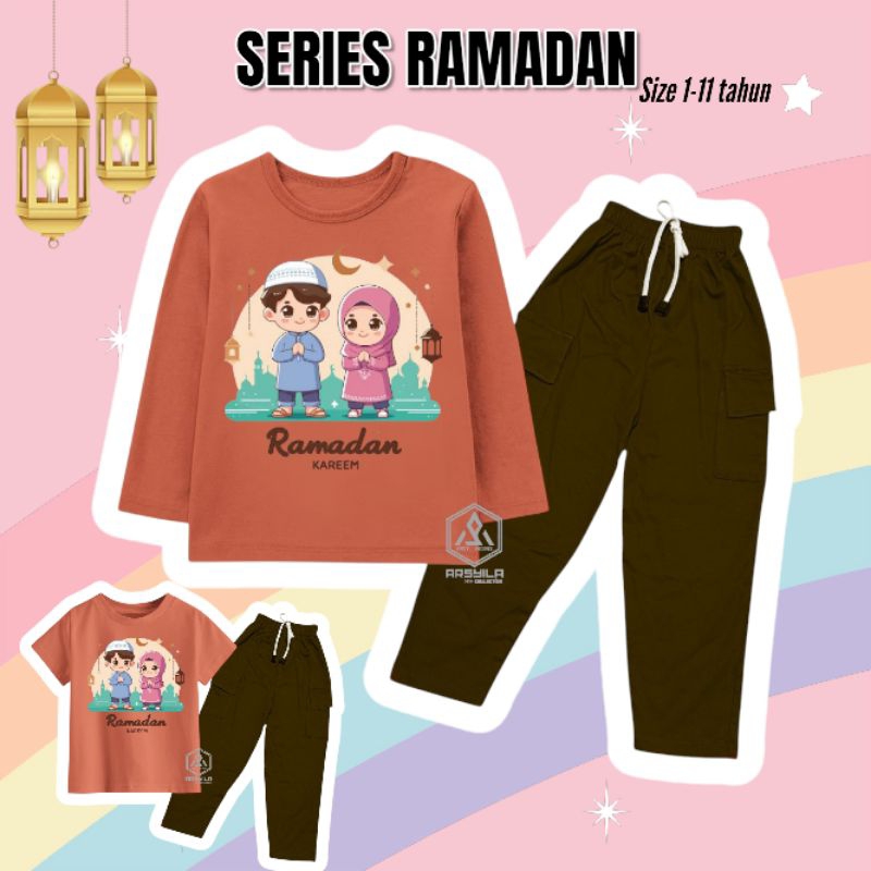 Ramadan Karem Muslim Children's Clothing - Islamic Children's Clothing Ages 1-11 Years Made of 30s Combed Cotton