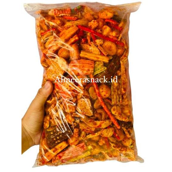 SPICY MIXED SEBLAK CRACKERS ORANGEdaun 1KG 500GR 200GR
