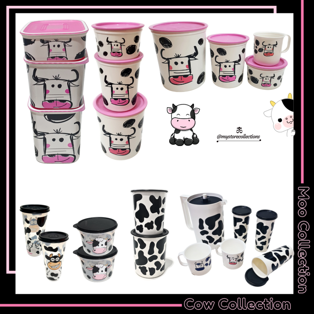 Cow Moo Collections Baseline • Canister • Tumbler • Pitcher Indo - Import (Cow collection) Tupwr